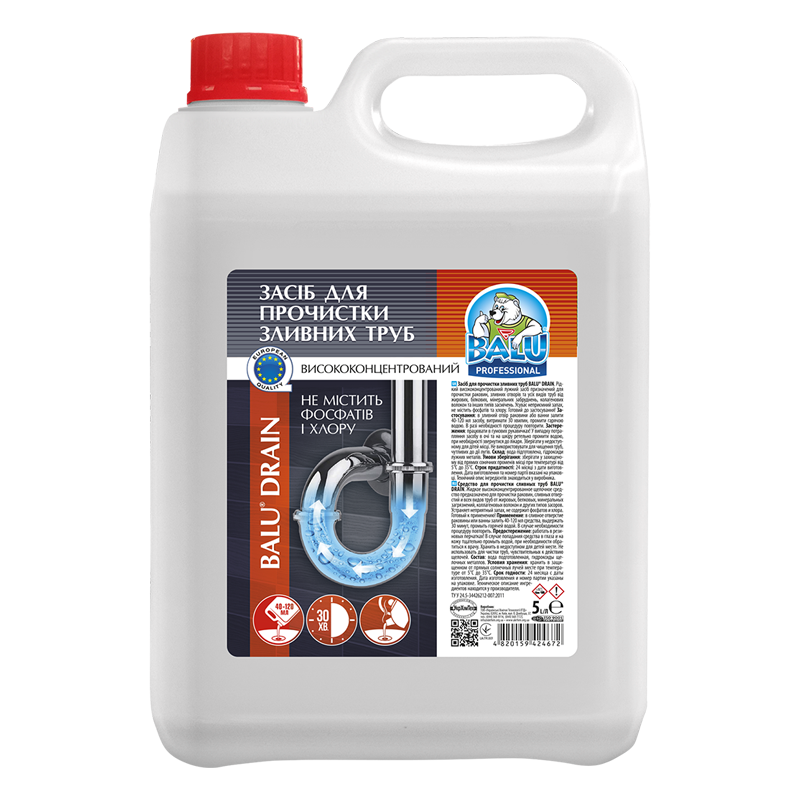 Засіб для прочистки зливних труб «BALU® DRAIN»